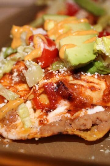 Chicken Tinga Tostada