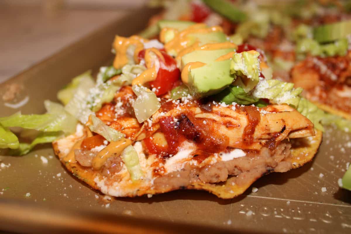 Chicken Tinga Tostada